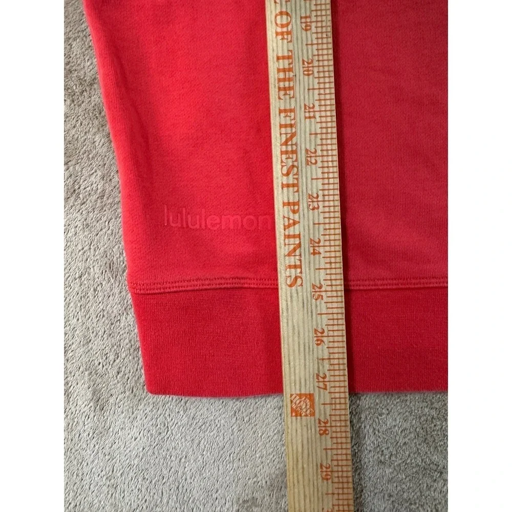 Lululemon‎ Perfectly Oversized Crewneck Sweatshirt Women 6-8 M Red Pullover EUC